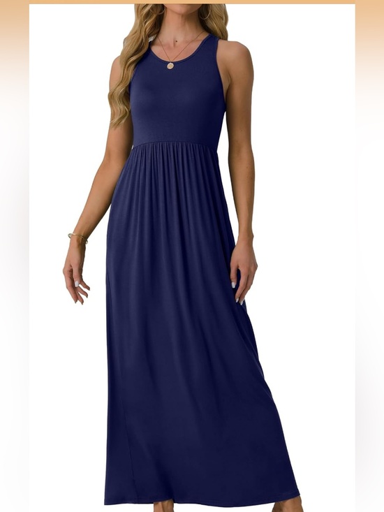 Dresses & Skirts - Navy Sleeveless Maxi Dress